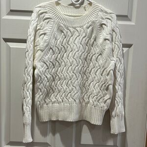 GAP Ivory Cable Knit Sweater